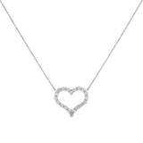 Tiffany & Co. Platinum Diamond Large Hearts Pendant