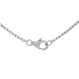 Cartier 18K White Gold & Diamond Interlocking Love Necklace