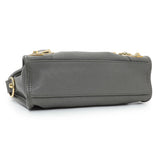 Balenciaga Grey Chevre Metallic Edge Mini City Handbags Balenciaga