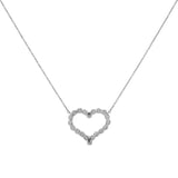 Tiffany & Co. Platinum Diamond Large Hearts Pendant