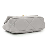 Chanel Grey Quilted Medium Chanel 19 Flap Handbags Chanel