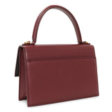 Balenciaga Burgundy Box Calfskin XS Sharp Top Handle Bag Handbags Balenciaga