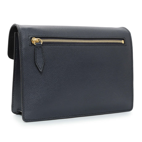 Burberry Blue Derby Calfskin House Check Small Macken Crossbody Bag Handbags Burberry