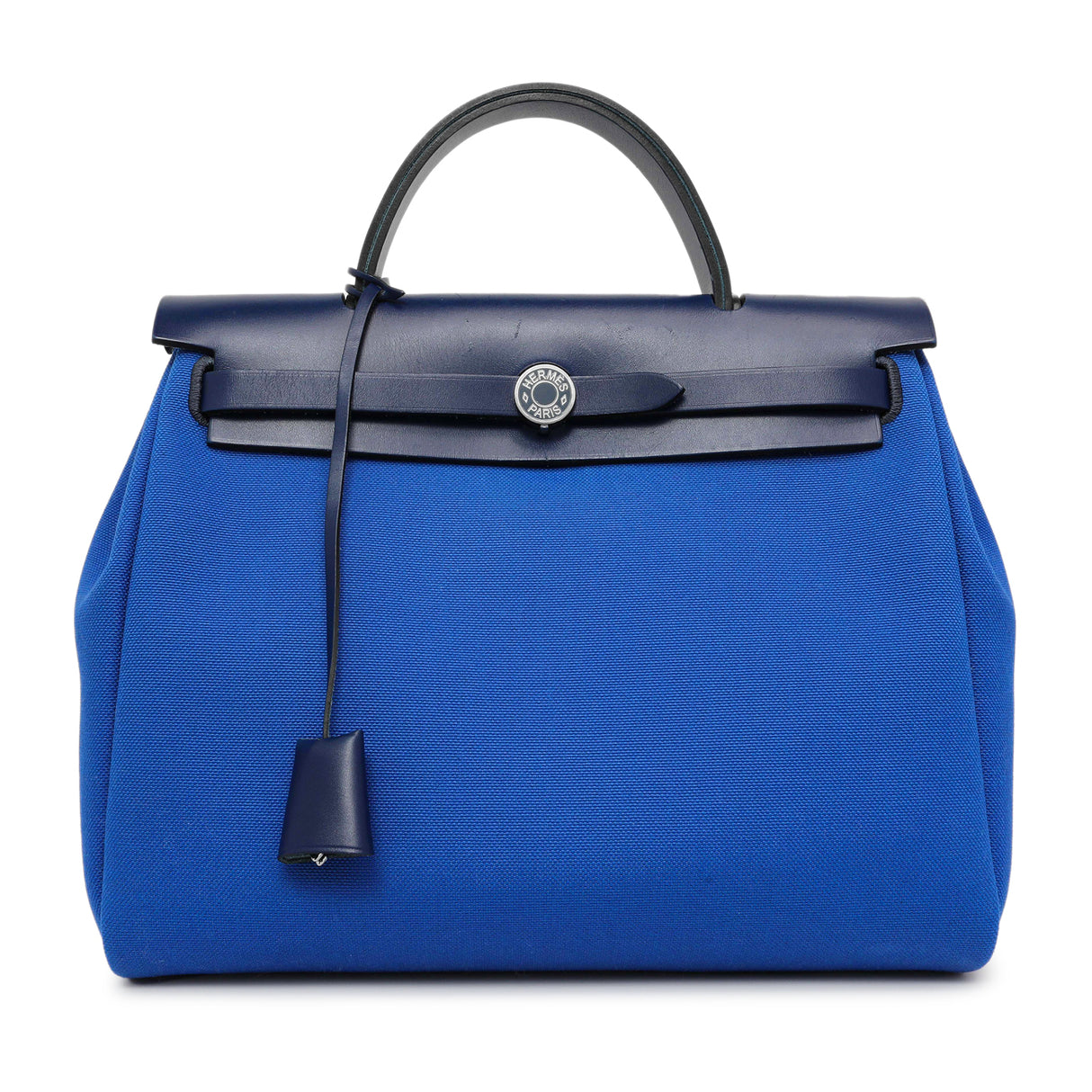 Hermes Bleu Bill Toile Herbag Zip Retourne 31