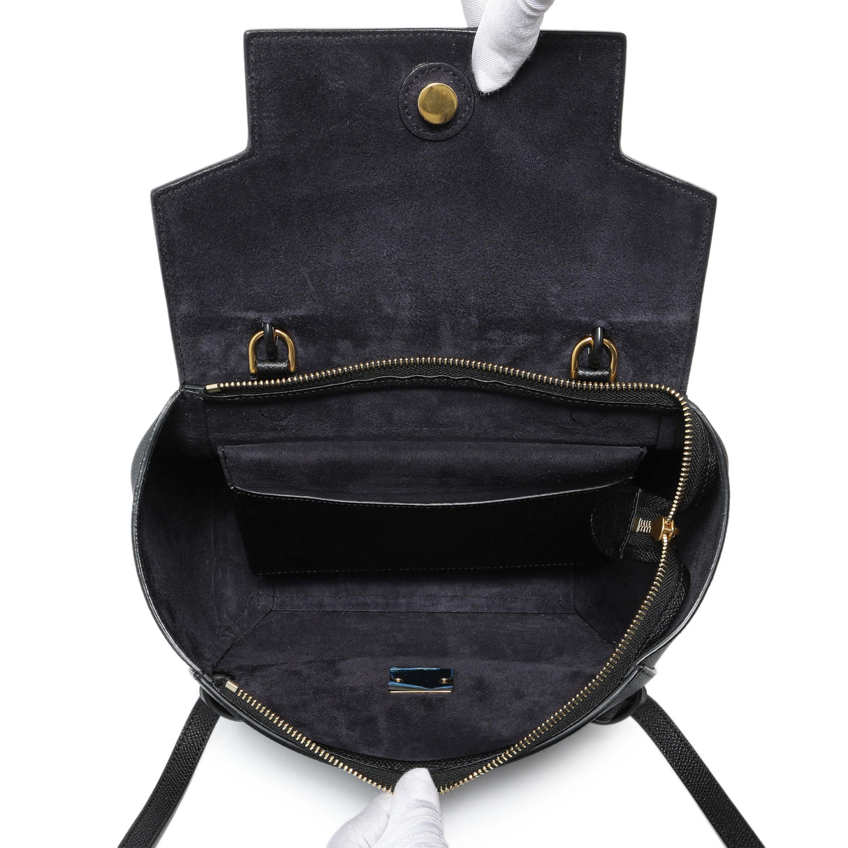 Celine Black Grained Calfskin Micro Belt Bag Handbags Celine