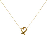 Tiffany & Co. 18K Yellow Gold Paloma Picasso Loving Heart Pendant Necklace