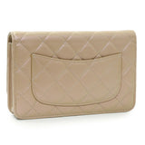 Chanel Gold Quilted Caviar Wallet On Chain WOC Handbags Chanel