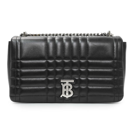 Burberry Black Lambskin Quilted Medium Lola Bag Handbags Burberry