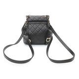 Chanel Black Quilted Lambskin Small Duma Drawstring Backpack Handbags Chanel