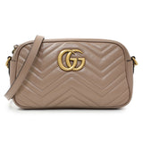 -6 items Thur Sep 3rd ⬆️- Gucci Porcelain Rose Calfskin Matelasse Small GG Marmont Chain Shoulder Bag Handbags Gucci