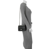 Chanel Black Quilted Lambskin Mini Square Flap Handbags Chanel