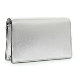 Gucci Silver Metallic Calfskin Super Mini Dionysus Shoulder Bag Handbags Gucci