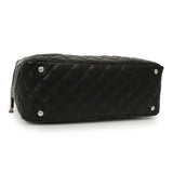 Chanel Black Quilted Calfskin Large Cambon Bowler