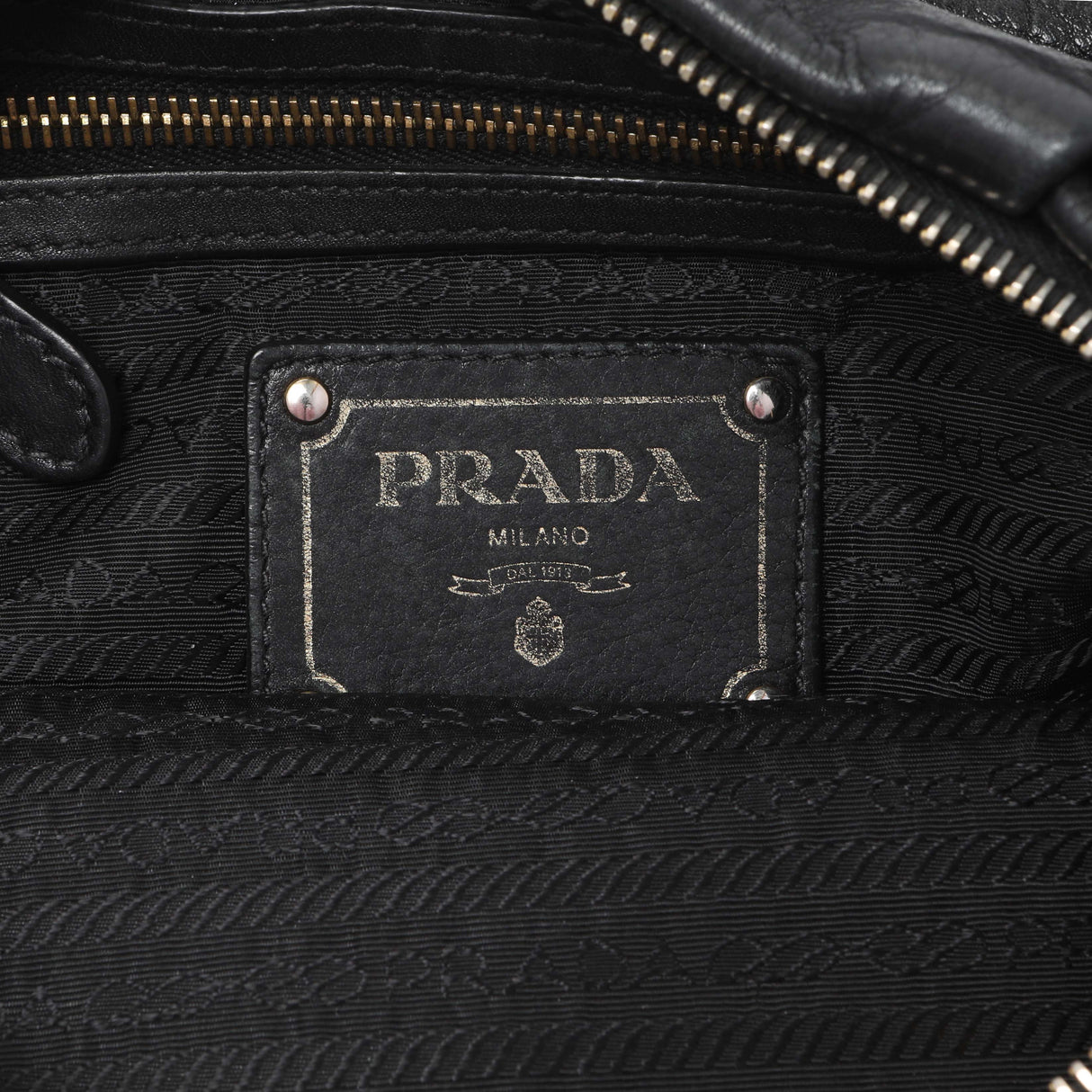 Prada Black Vitello Daino Shoulder Bag Handbags Prada