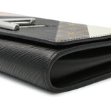 Louis Vuitton Black Epi Monogram Twist Chain Wallet Handbags Louis Vuitton