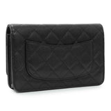 Chanel Black Quilted Caviar Crystal Star Wallet on Chain Handbags Chanel