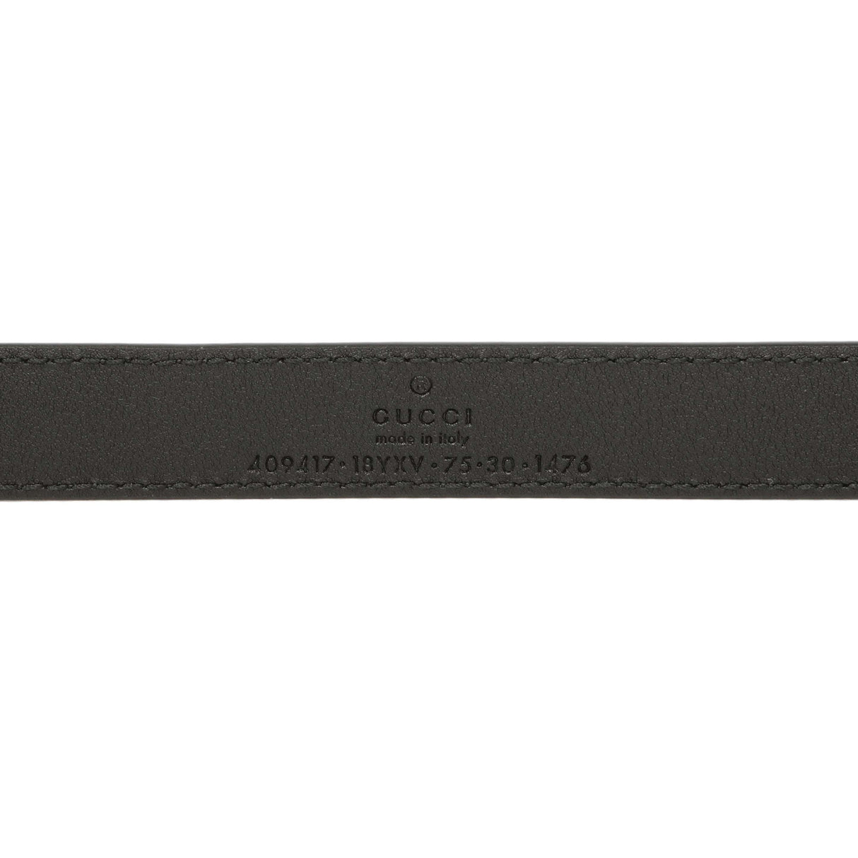 Gucci Black Calfskin Monochrome Double G 20mm Belt