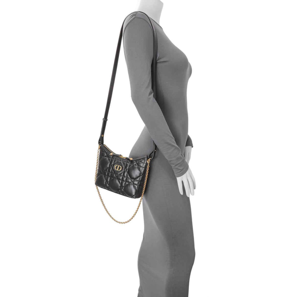 Christian Dior Black Miss Caro Diorling Mini Bag with Chain Handbags Christian Dior