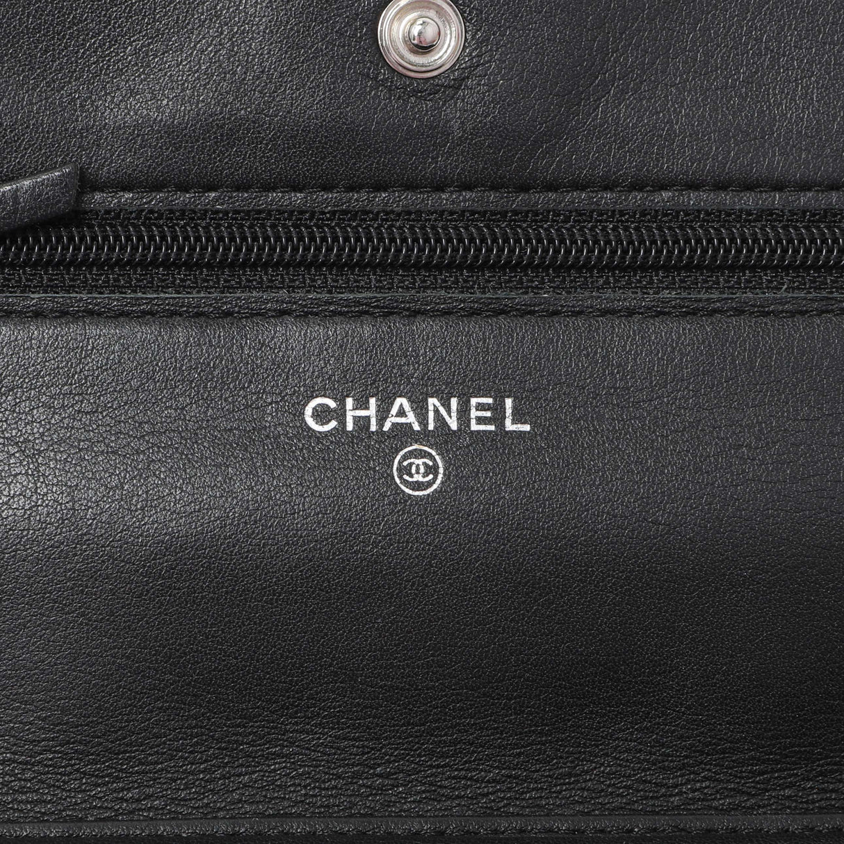 Chanel Black Quilted Patent Brilliant Wallet On Chain WOC Handbags Chanel