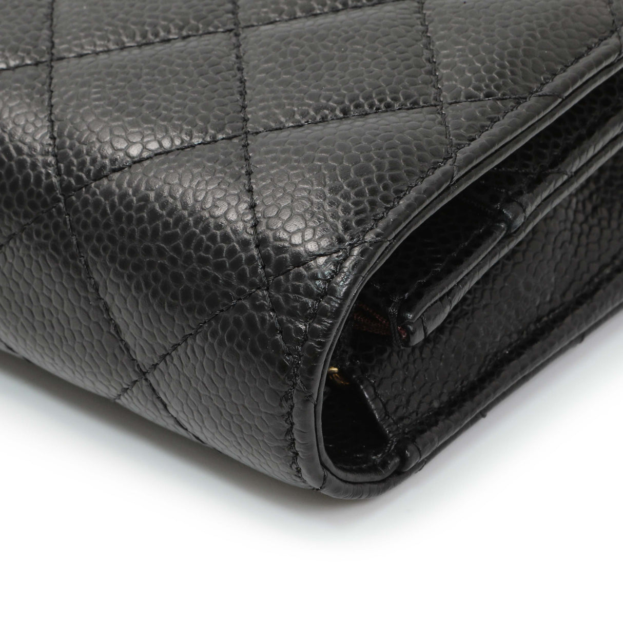 Chanel Black Quilted Caviar Wallet on Chain Handbags Chanel