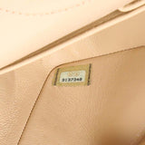 Chanel White Pink Tweed Quilted Medium Double Flap Handbags Chanel
