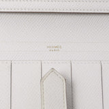 Hermes White Epsom Bearn Gusset Wallet Accessories Hermes