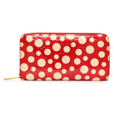 Louis Vuitton Yayoi Kusama Red Vernis Infinity Dots Zippy Wallet