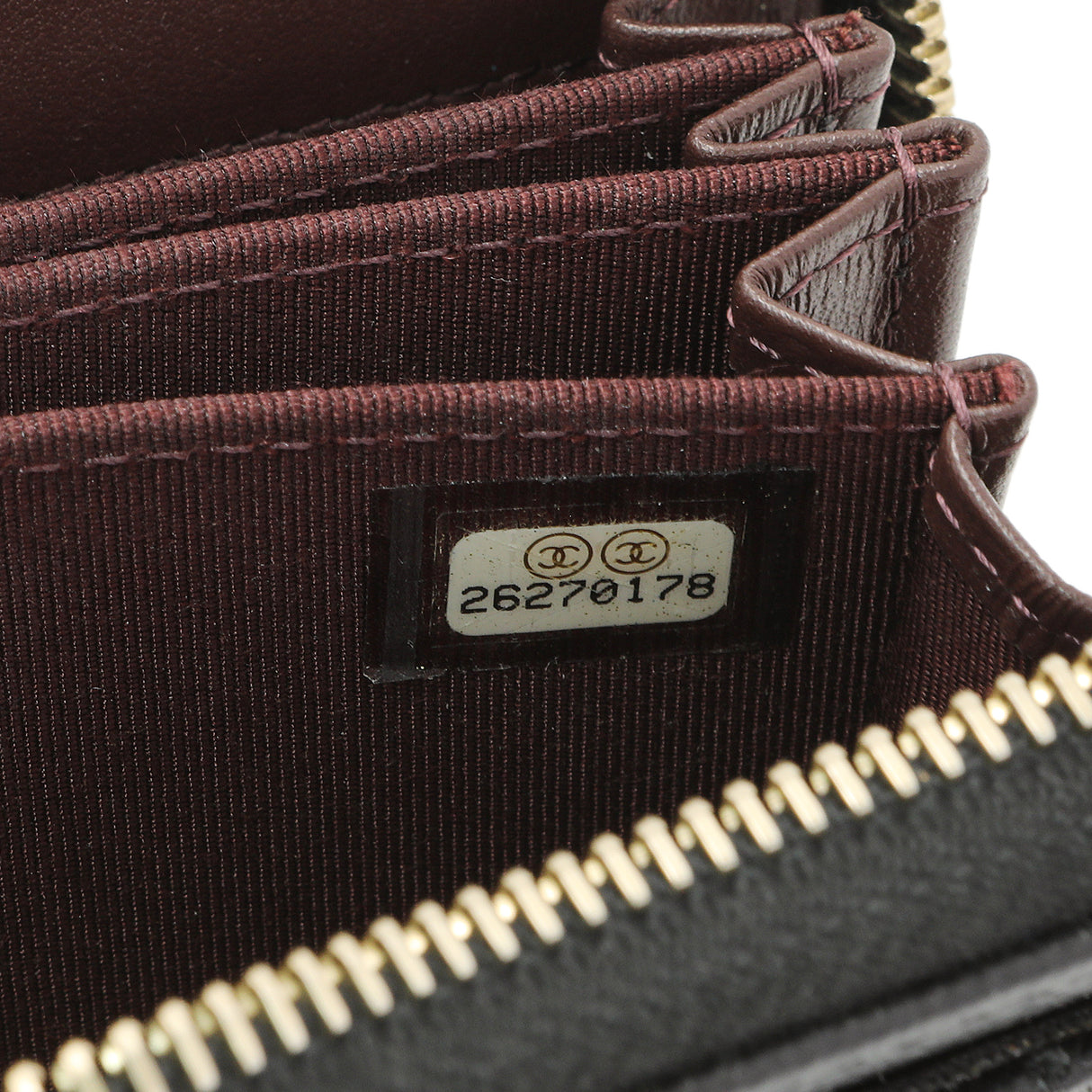 Chanel Black Quilted Caviar Zip Coin Purse Accessories Chanel