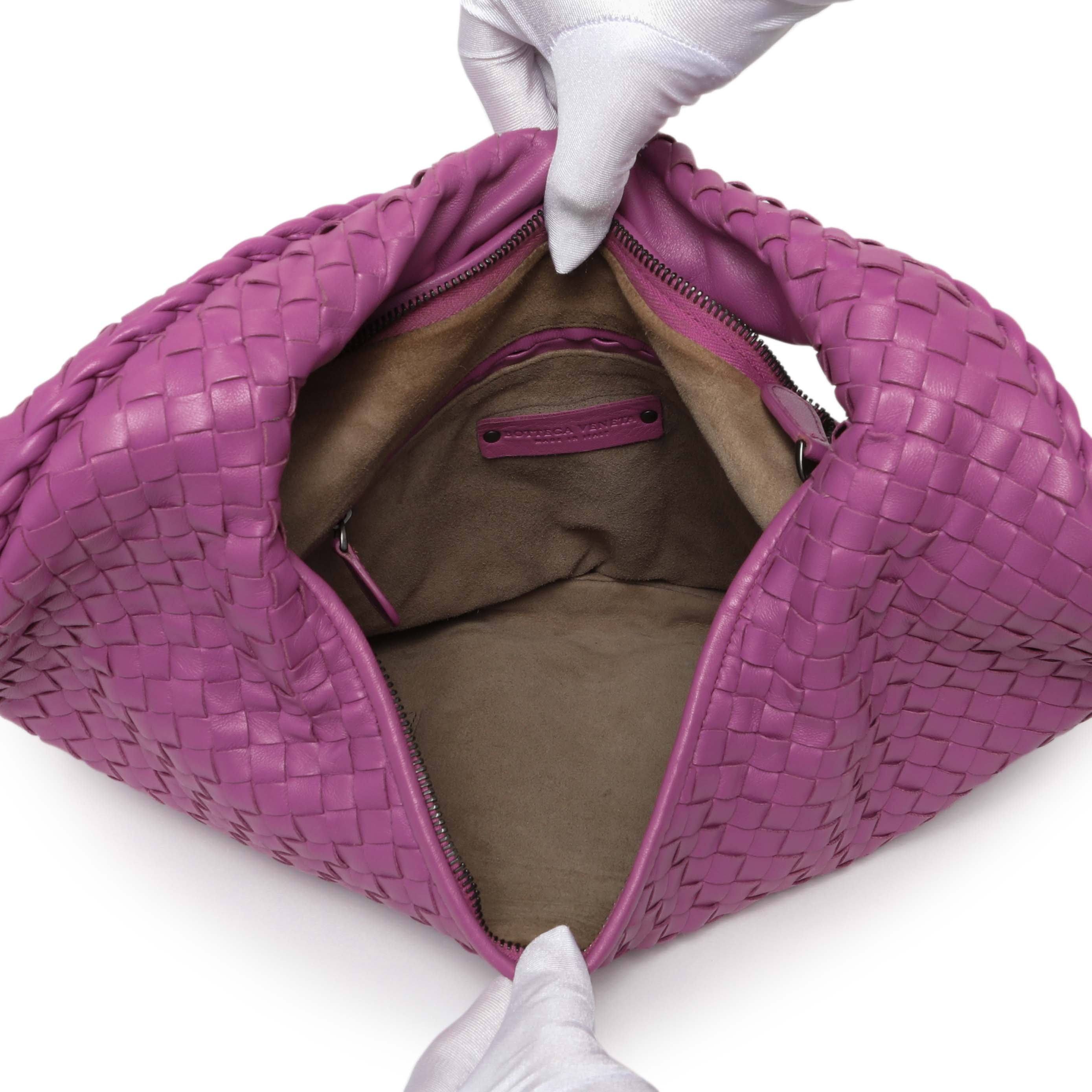 Bottega Veneta Purple Nappa Intrecciato Medium Veneta Hobo – Modaselle