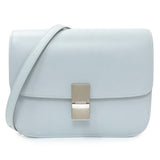 Celine Pale Blue Box Calfskin Medium Classic Flap Handbags Celine