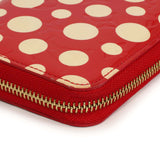 Louis Vuitton Yayoi Kusama Red Vernis Infinity Dots Zippy Wallet