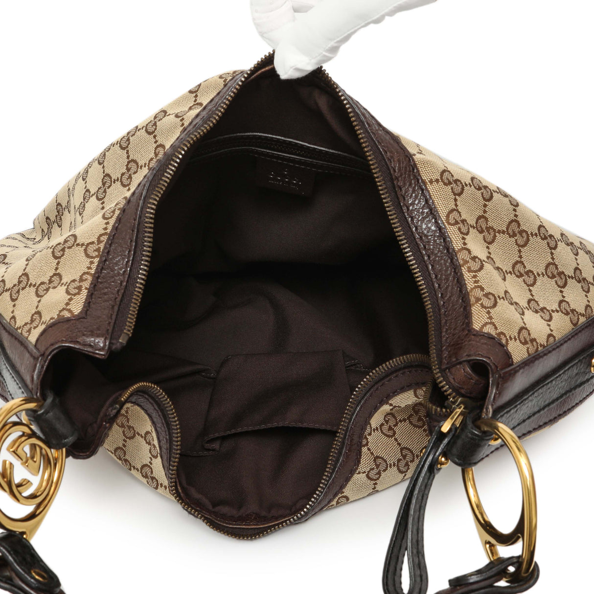 Gucci Monogram Medium Interlocking GG Hobo