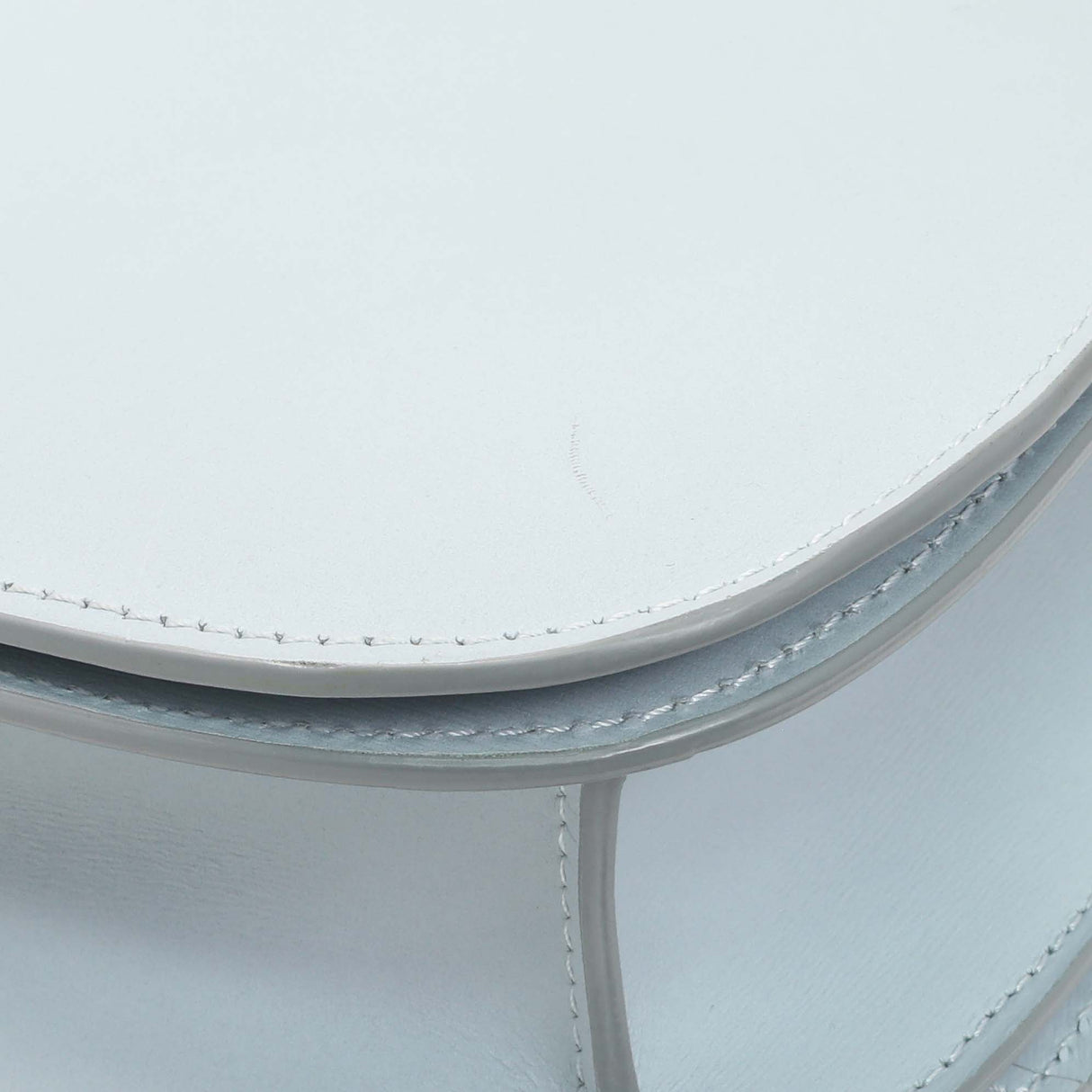 Celine Pale Blue Box Calfskin Medium Classic Flap Handbags Celine