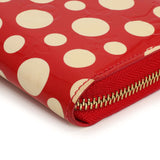 Louis Vuitton Yayoi Kusama Red Vernis Infinity Dots Zippy Wallet