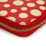 Louis Vuitton Yayoi Kusama Red Vernis Infinity Dots Zippy Wallet