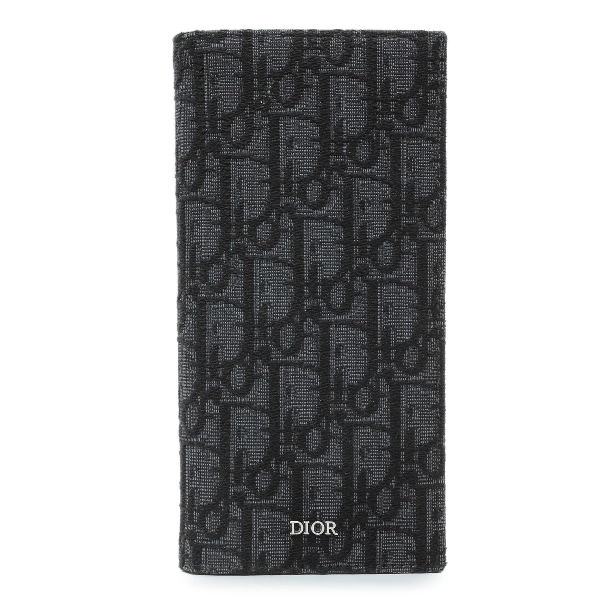 Christian Dior Homme Oblique Jacquard Vertical Bifold Long Wallet Accessories Christian Dior
