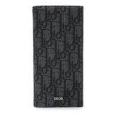 Christian Dior Homme Oblique Jacquard Vertical Bifold Long Wallet Accessories Christian Dior