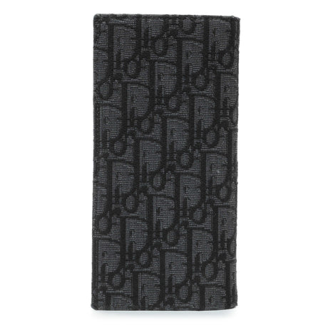 Christian Dior Homme Oblique Jacquard Vertical Bifold Long Wallet