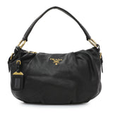 Prada Black Vitello Daino Shoulder Bag Handbags Prada