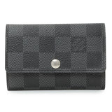 Louis Vuitton Damier Graphite 6 Key Holder Accessories Louis Vuitton