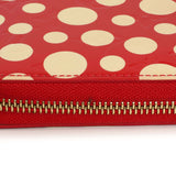 Louis Vuitton Yayoi Kusama Red Vernis Infinity Dots Zippy Wallet