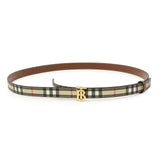 Burberry Check TB Narrow Belt Accessories Burberry