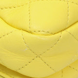 Chanel Yellow Quilted Calfskin Mini Chain Flap Handbags Chanel