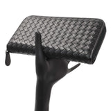 Bottega Veneta Black Nappa Intrecciato Zip Around Wallet Accessories Bottega Veneta
