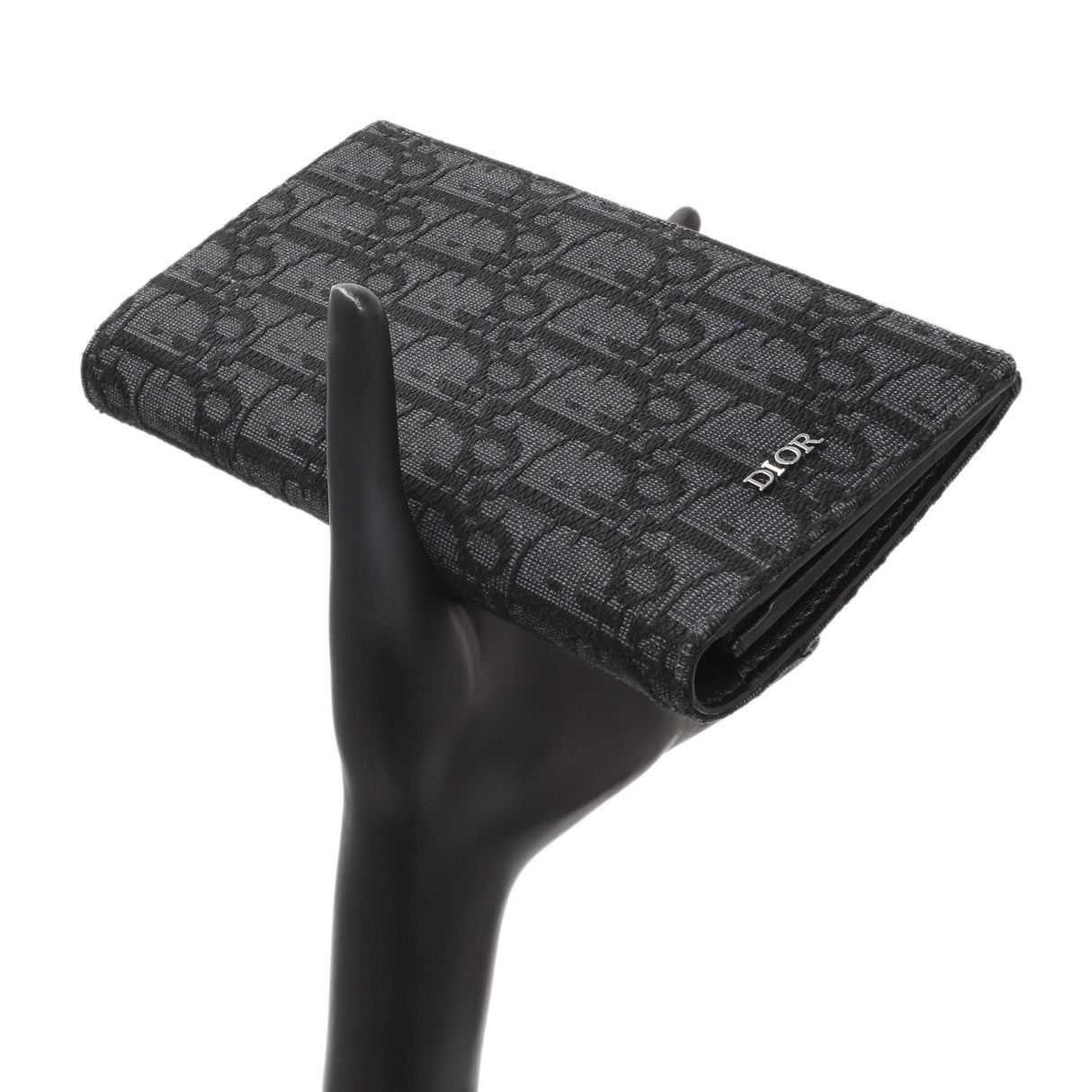 Christian Dior Homme Oblique Jacquard Vertical Bifold Long Wallet Accessories Christian Dior