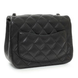 Chanel Black Quilted Lambskin Mini Square Flap Handbags Chanel