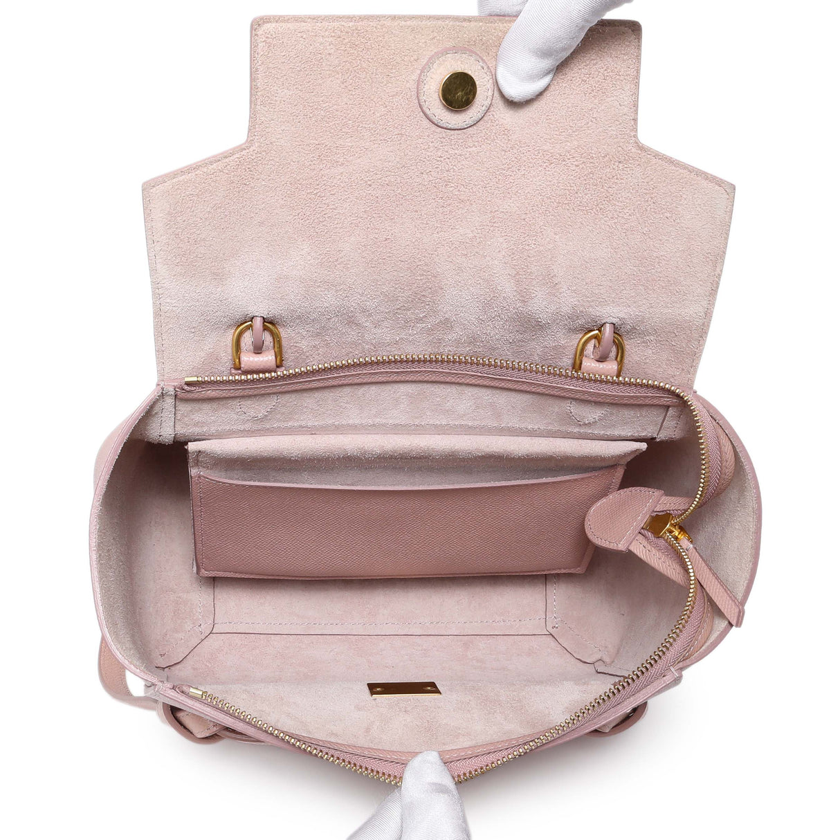 Celine Pink Grained Calfskin Micro Belt Bag Handbags Celine