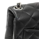 Chanel Black Quilted Lambskin Mini Square Flap Handbags Chanel