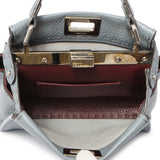 Fendi Tempesta Calfskin Romano Selleria Mini Peekaboo Iconic Satchel