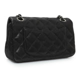 Chanel Black Irridescent Calfskin Crystal CC Mini Flap